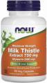 NOW Milk Thistle Extract 750 mg Silymarin (Силимарин) 600 мг 90 вег капсул