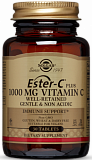 Solgar Ester-C Plus 1000 mg Vitamin C Tablets 30 таблеток