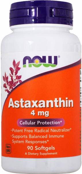 NOW Astaxanthin 4 мг softgels 60 капсул