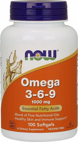 NOW Omega 3-6-9 1000 mg 100 капсул