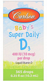 Carlson Labs Витамин Д3 для младенцев Super Daily D3 for Baby 400 IU 90 капель