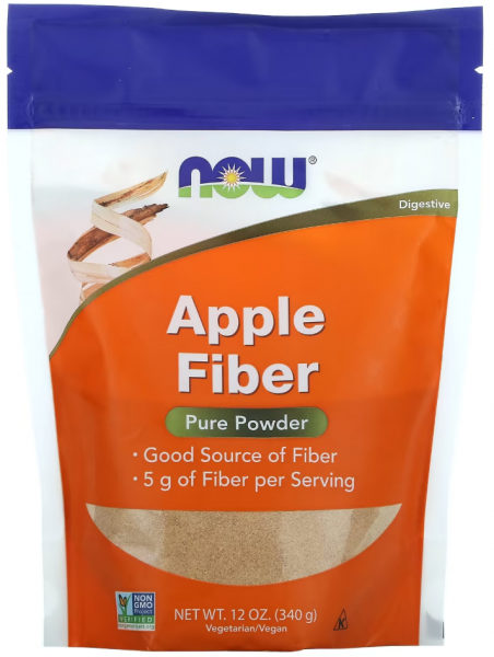 NOW Apple Fiber Яблочная клетчатка 340 грамм