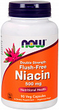 NOW Niacin Flush-Free B-3 (Ниацин без покраснений) 500 мг 90 капсул