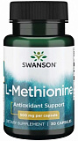 SWANSON L-Methionine 500 мг 30 капсул