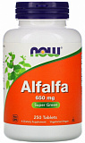 Now Alfalfa (Люцерна) 650 мг 250 таблеток