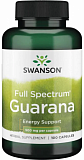Swanson Full Spectrum Guarana 500 mg 100 капсул